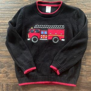 💥Gymboree Fire Truck Sweater 5T
